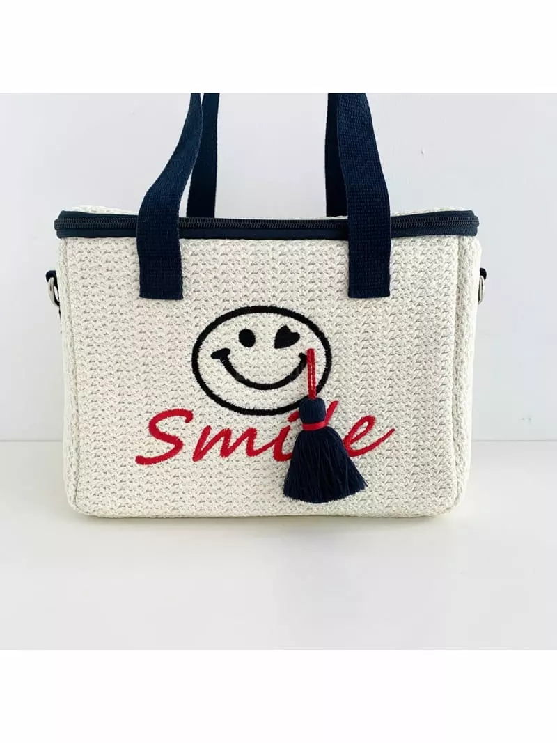 Megoshop - Korean Women Fashion - #pursuepretty - Biscos Smile Cooler Bag - 12