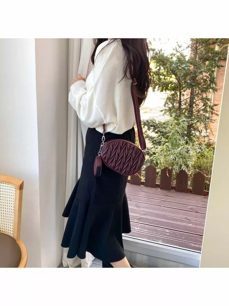 Megoshop - Korean Women Fashion - #restrostyle - Circle Coin Bag - 8