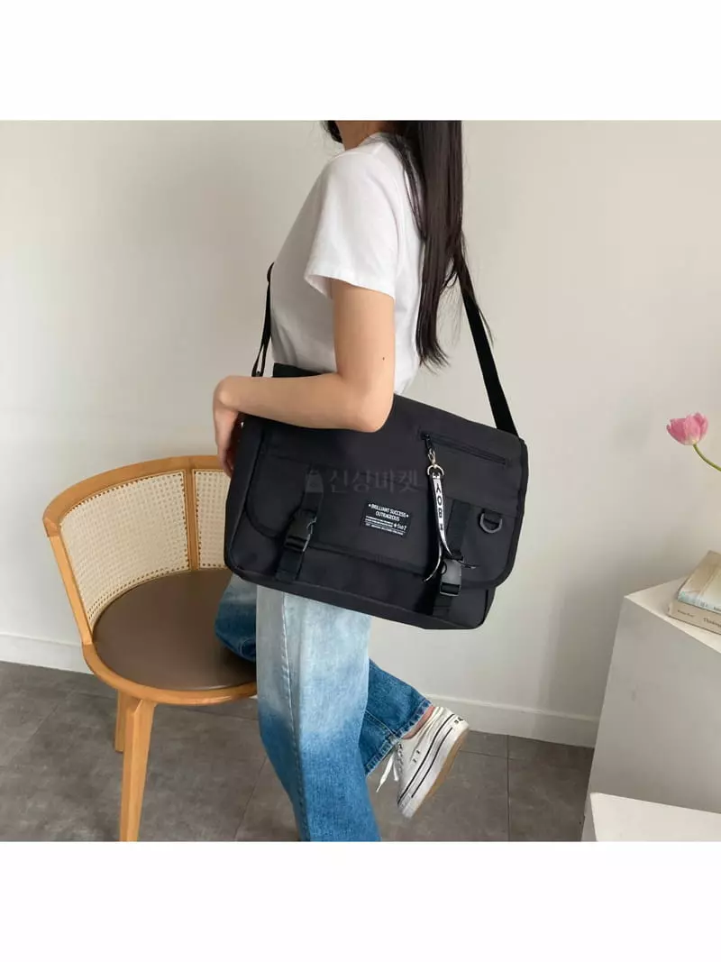 Megoshop - Korean Women Fashion - #restrostyle - Boy Strap Bag - 8