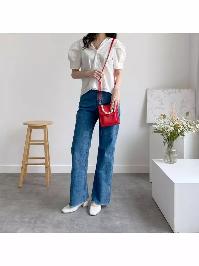 Megoshop - Korean Women Fashion - #romanticstyle - Pearl Stripes Bag - 8