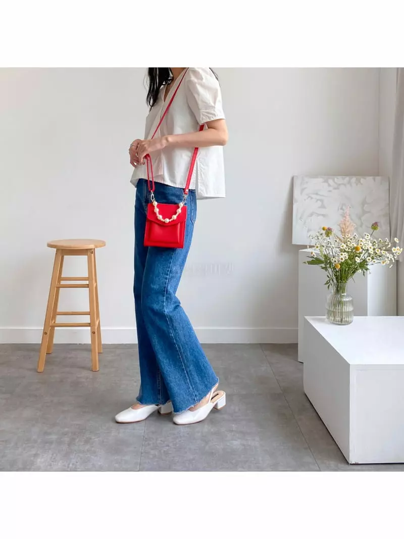 Megoshop - Korean Women Fashion - #shopsmall - Pearl Stripes Bag - 9