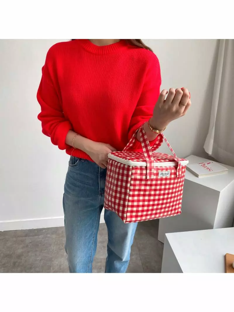 Megoshop - Korean Women Fashion - #thatsdarling - Check M Coller Bag - 12