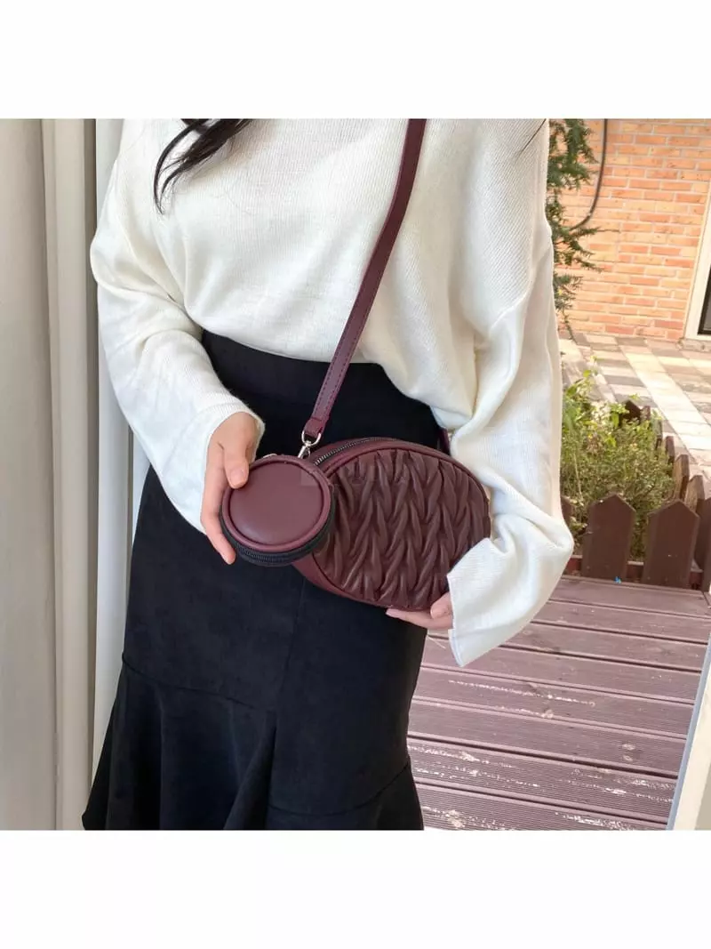 Megoshop - Korean Women Fashion - #thatsdarling - Circle Coin Bag - 11
