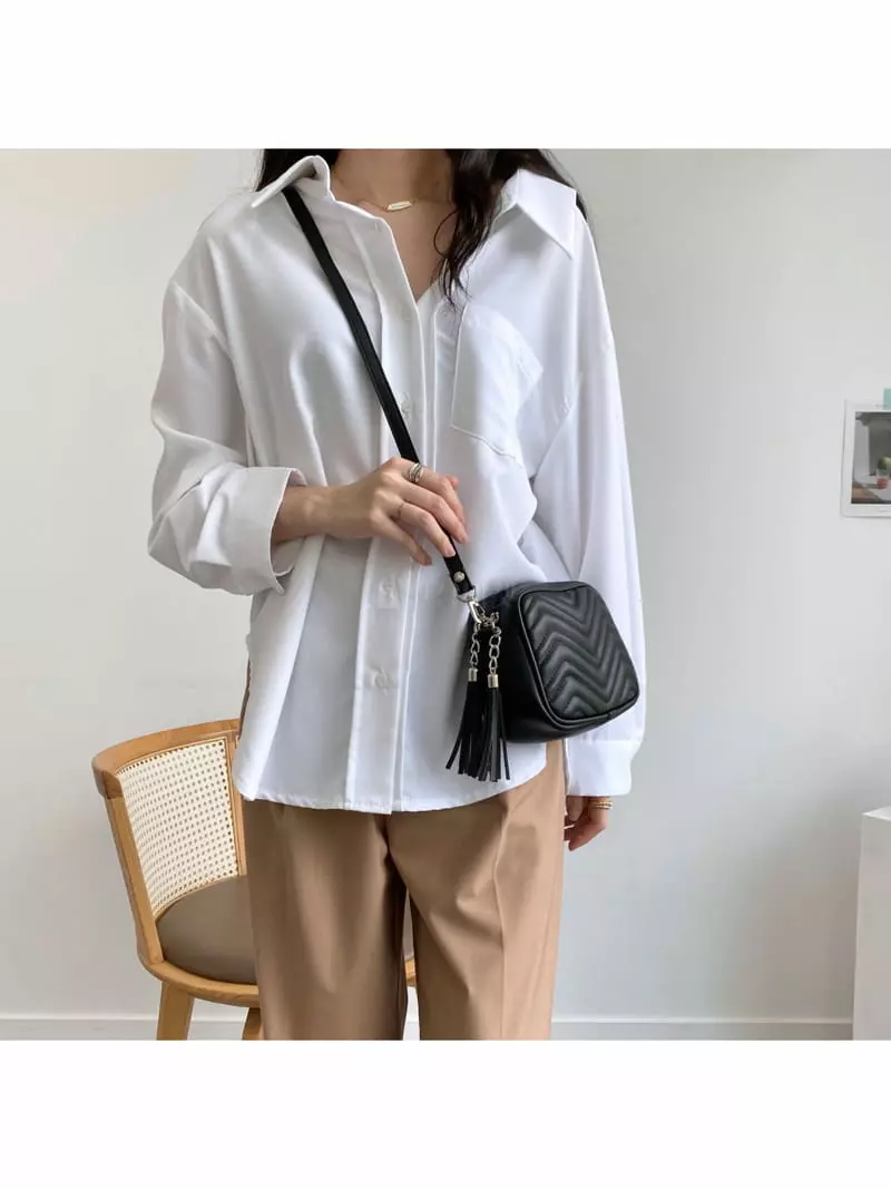 Megoshop - Korean Women Fashion - #thelittlethings - Herring bone Bag - 8