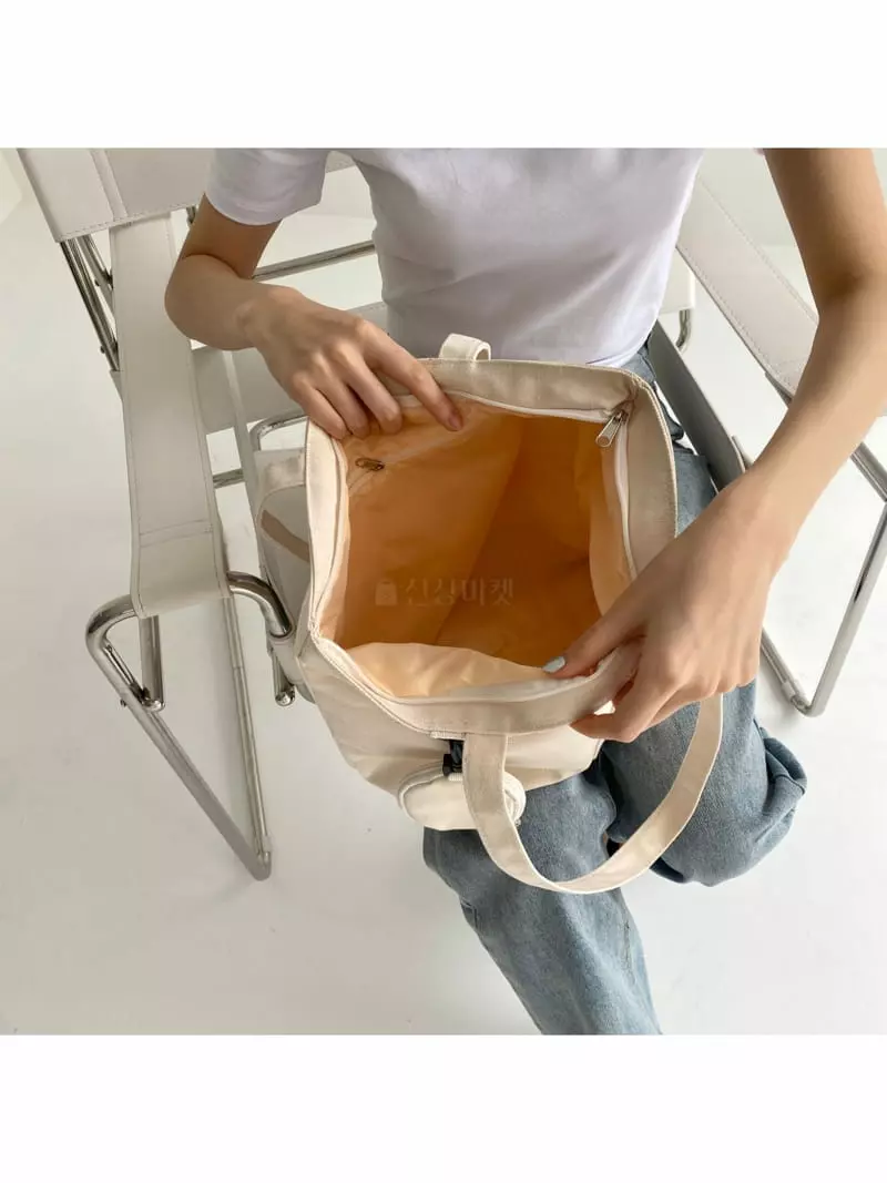 Megoshop - Korean Women Fashion - #womensfashion - Canvas Coin Shoulder Bag - 11