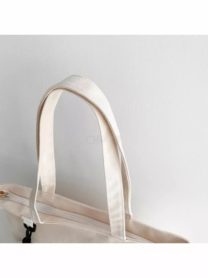 Megoshop - Korean Women Fashion - #womensfashion - Canvas Coin Shoulder Bag - 3