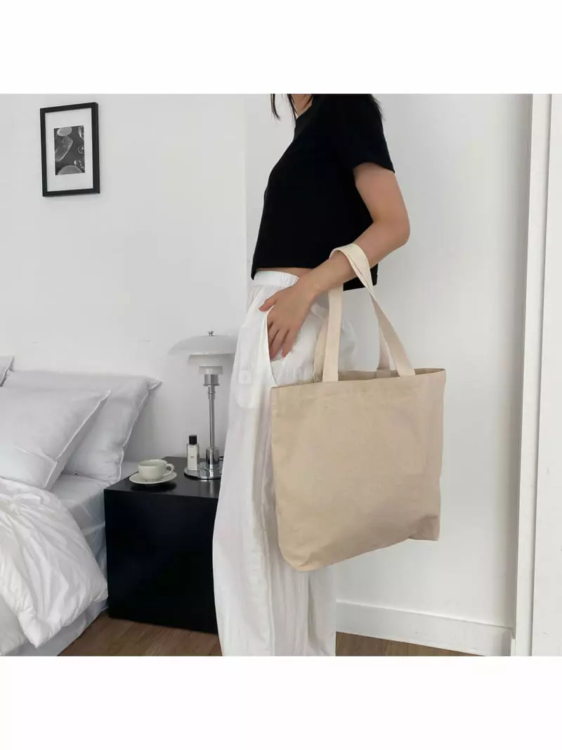 Megoshop - Korean Women Fashion - #womensfashion - Canvas Eco Bag - 6