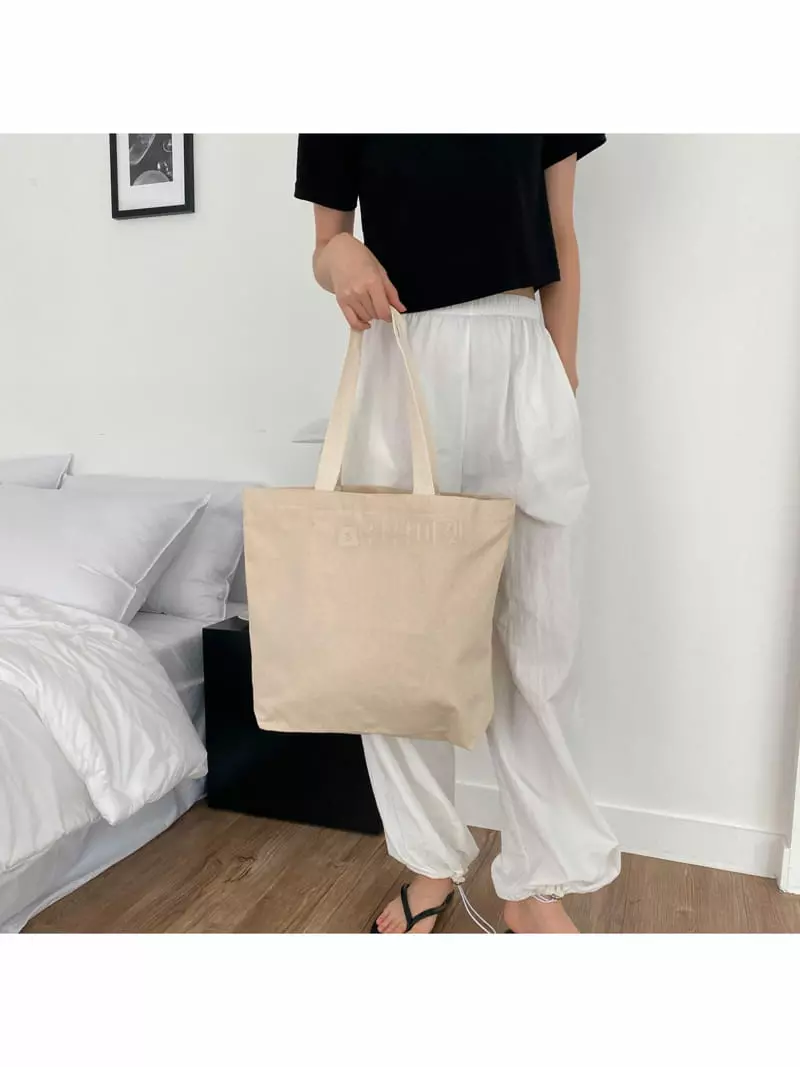 Megoshop - Korean Women Fashion - #womensfashion - Canvas Eco Bag - 8