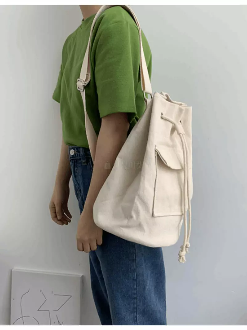 Megoshop - Korean Women Fashion - #womensfashion - Canvas Bag - 6
