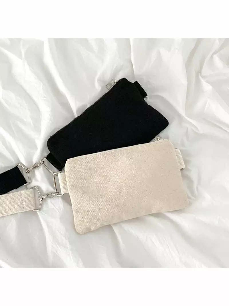 Megoshop - Korean Women Fashion - #womensfashion - Canvas Mini Cross Bag