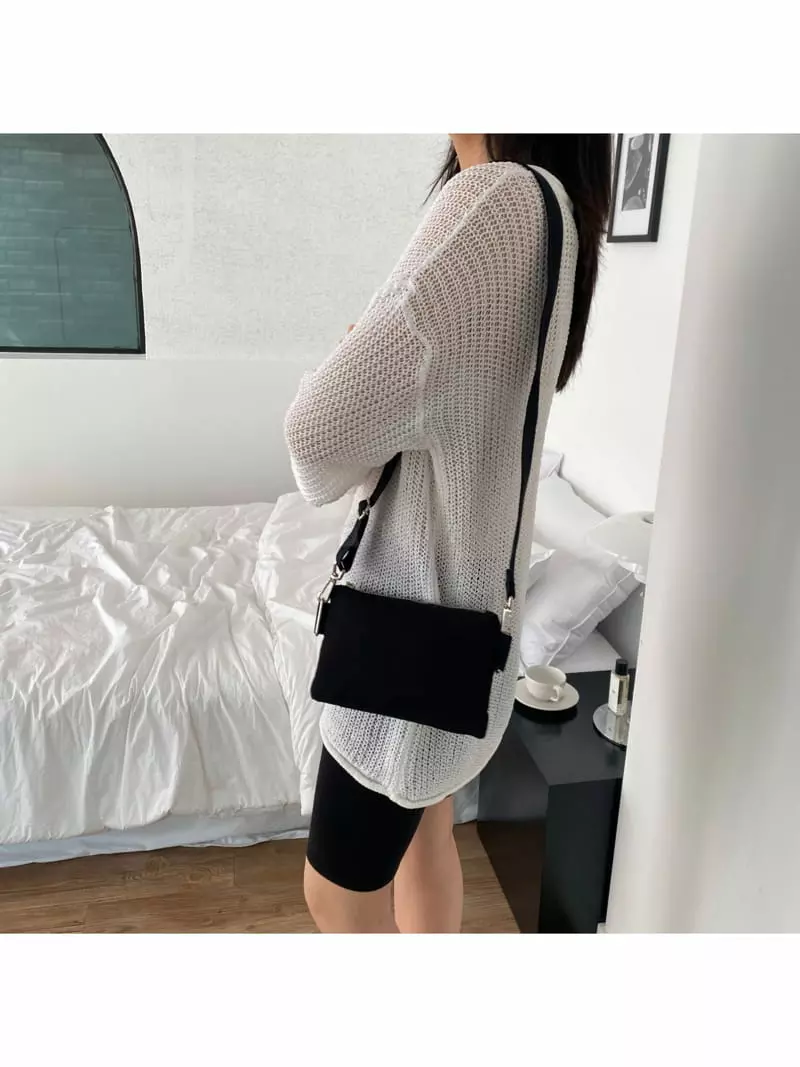 Megoshop - Korean Women Fashion - #womensfashion - Canvas Mini Cross Bag - 5