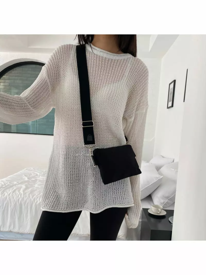 Megoshop - Korean Women Fashion - #womensfashion - Canvas Mini Cross Bag - 9