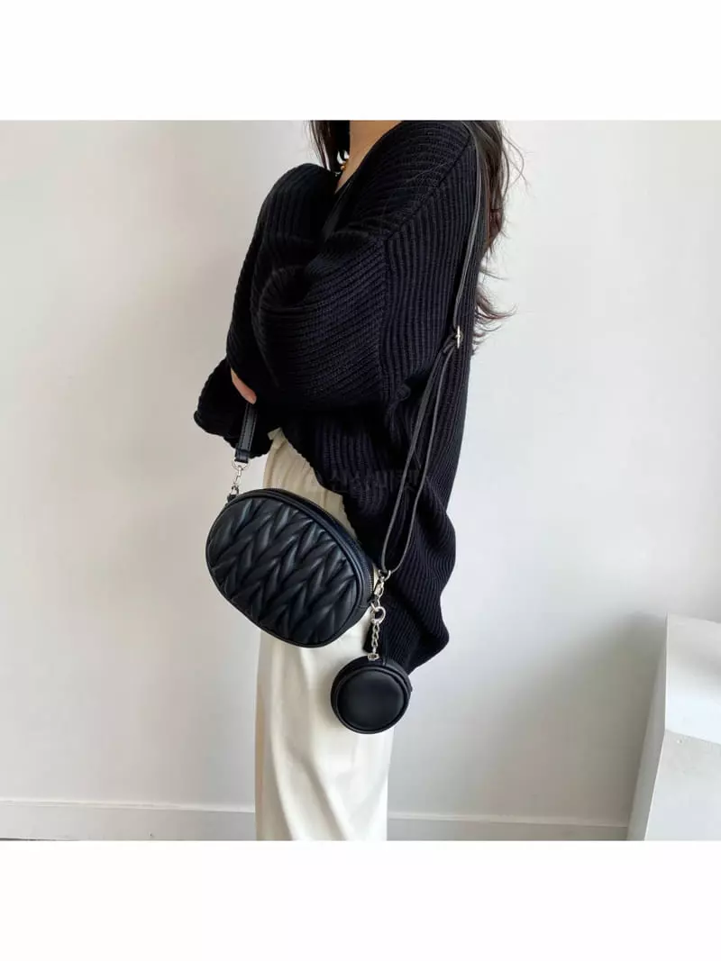 Megoshop - Korean Women Fashion - #momslook - Circle Coin Bag - 4