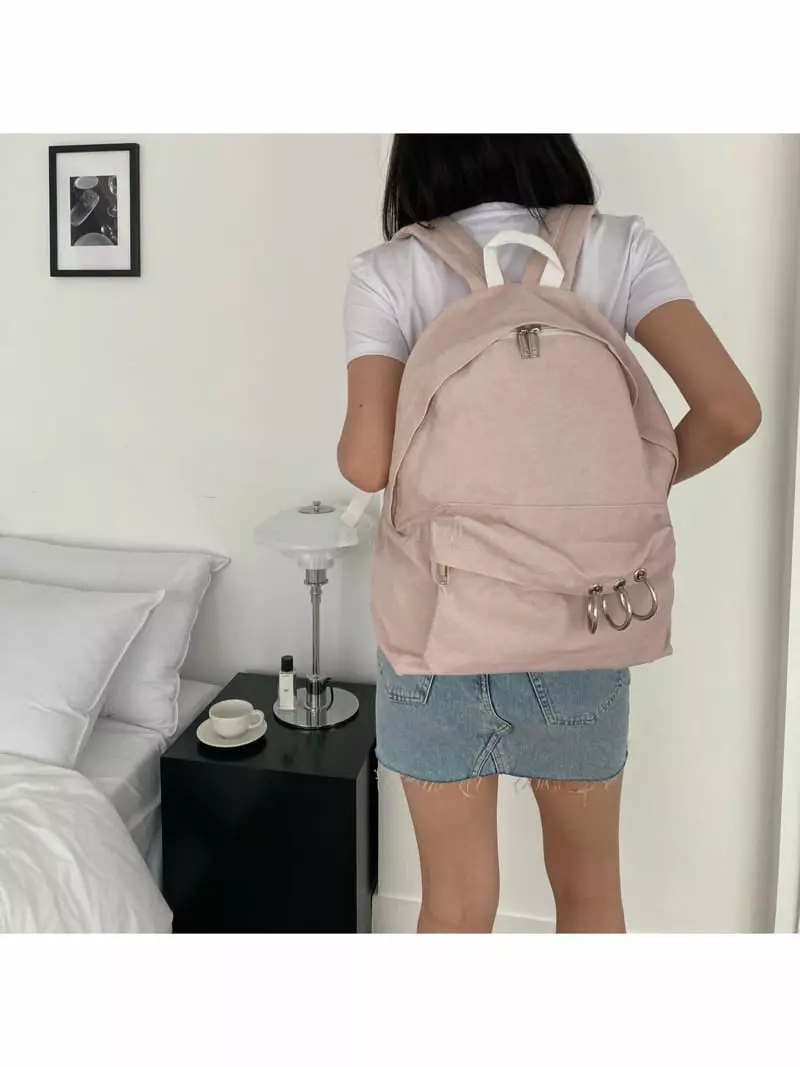 Megoshop - Korean Women Fashion - #womensfashion - Oring Back Pack - 12