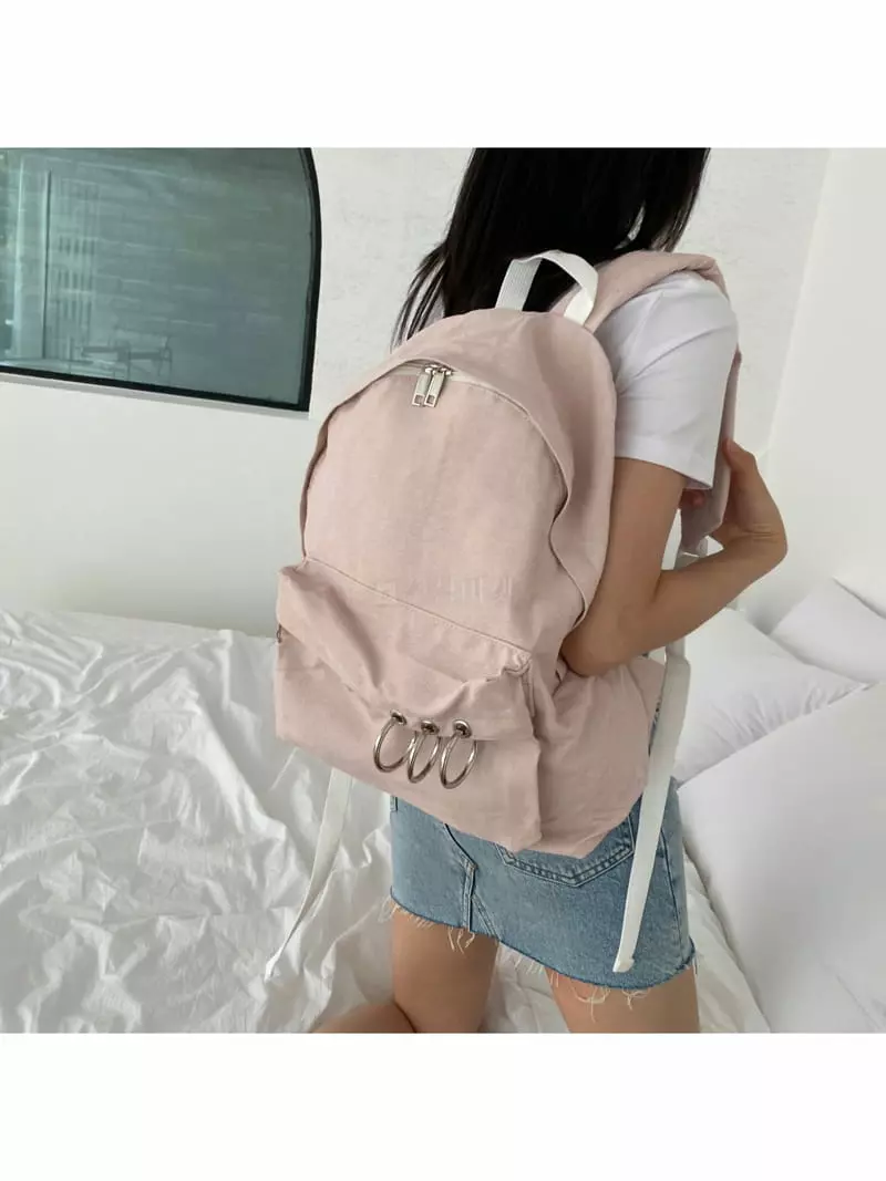 Megoshop - Korean Women Fashion - #womensfashion - Oring Back Pack - 8