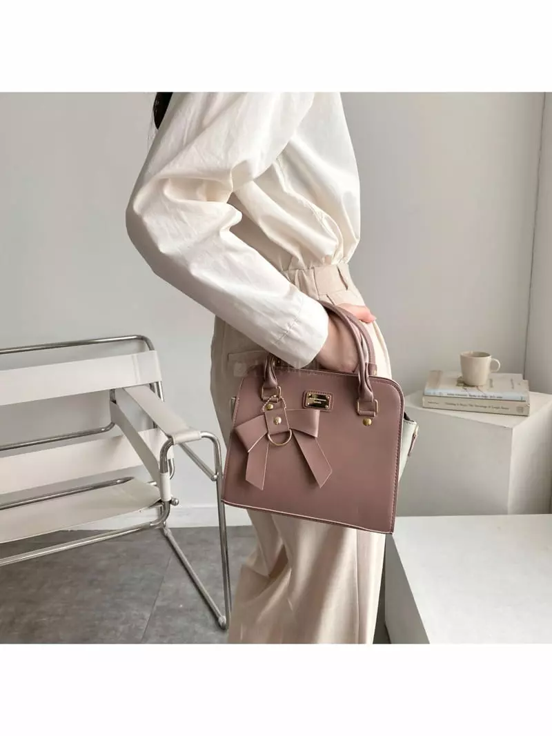 Megoshop - Korean Women Fashion - #momslook - Ribbon Fox Bag - 4