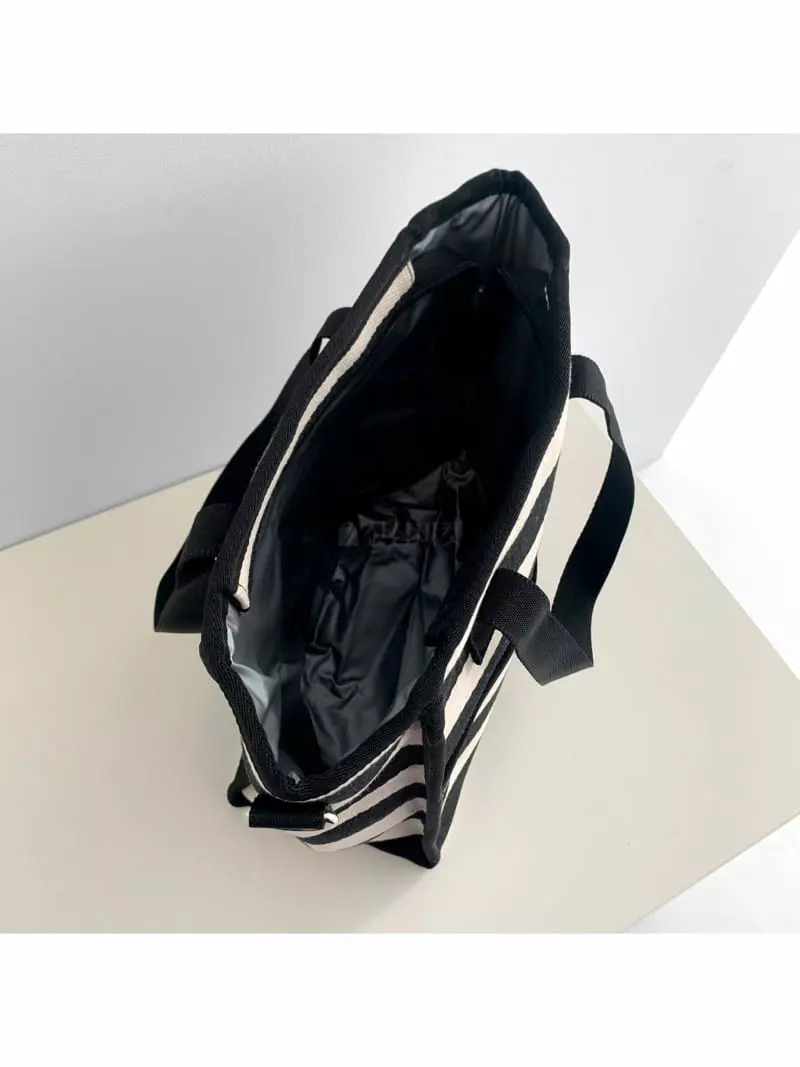 Megoshop - Korean Women Fashion - #womensfashion - Stripes Square Cooler Bag - 3