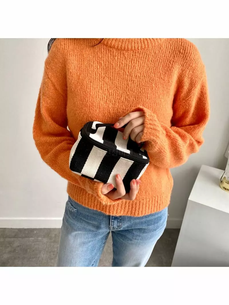 Megoshop - Korean Women Fashion - #womensfashion - Stripes Cooler Mini Bag - 2
