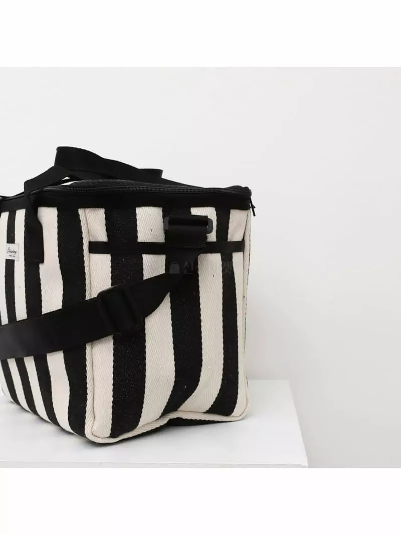 Megoshop - Korean Women Fashion - #womensfashion - Stripes Cooler L Bag