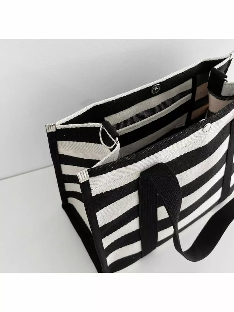 Megoshop - Korean Women Fashion - #momslook - Stripes Diaper Bag - 4