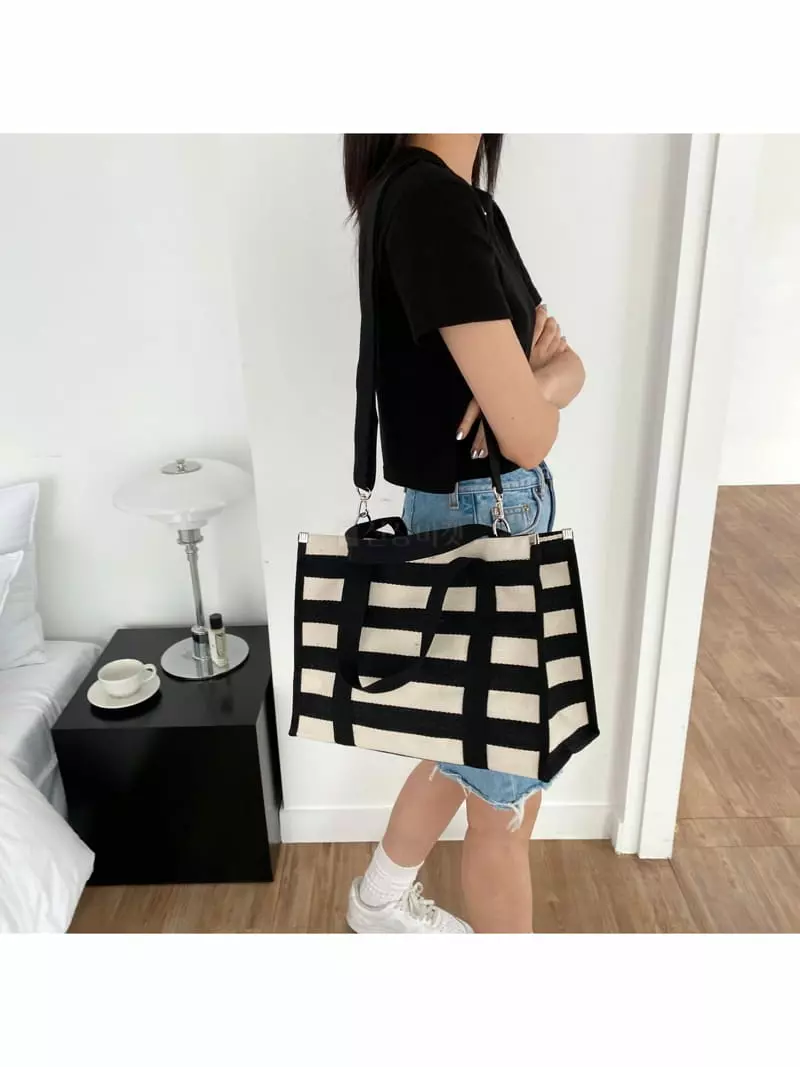 Megoshop - Korean Women Fashion - #womensfashion - Stripes Diaper Bag - 6