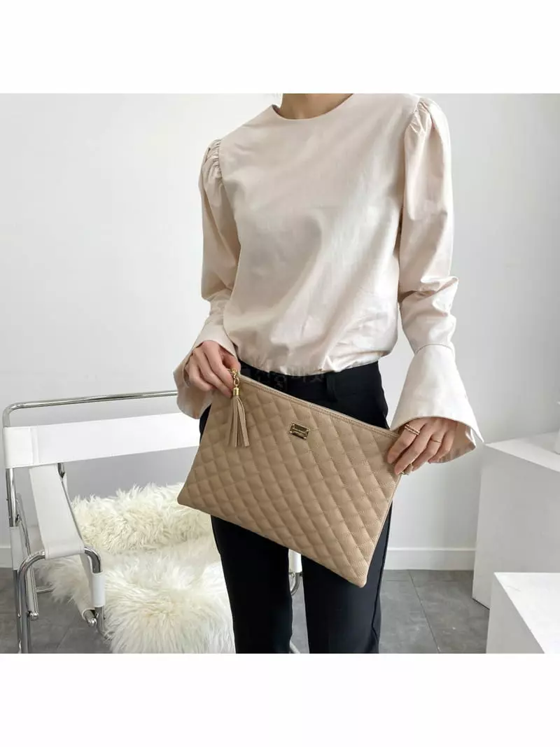 Megoshop - Korean Women Fashion - #womensfashion - Quilting Tesle Bag - 9