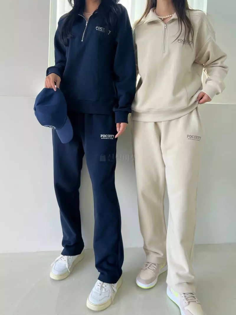 Mellor - Korean Women Fashion - #momslook - Half Zip-up Pants - 2