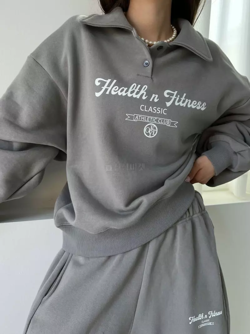 Mellor - Korean Women Fashion - #womensfashion - Collar Sweatshirt - 2