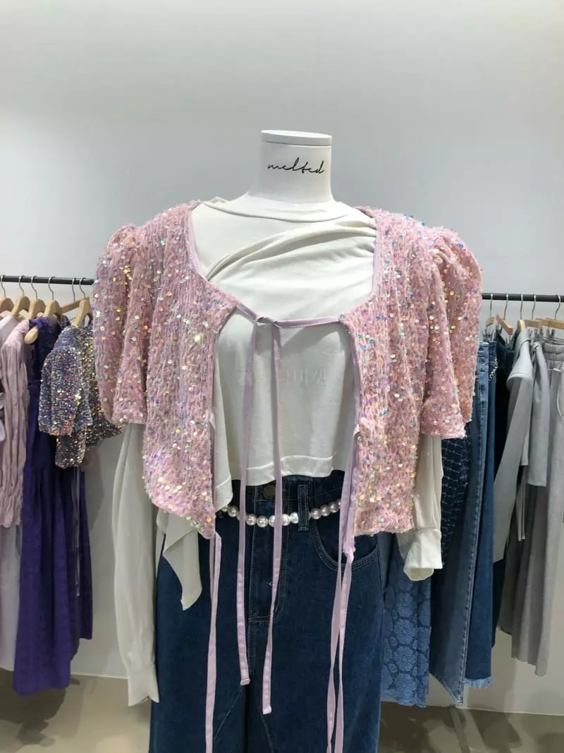 Melted - Korean Women Fashion - #thelittlethings - Spankle Blouse - 4