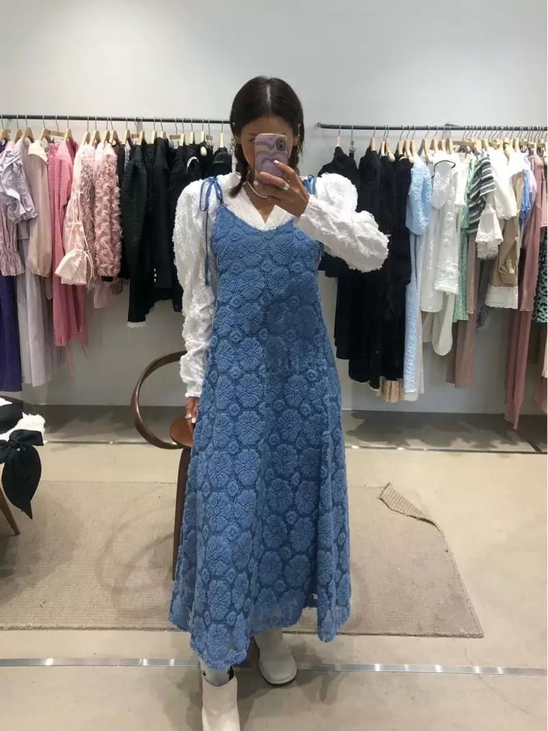Melted - Korean Women Fashion - #momslook - Rose One-piece - 3