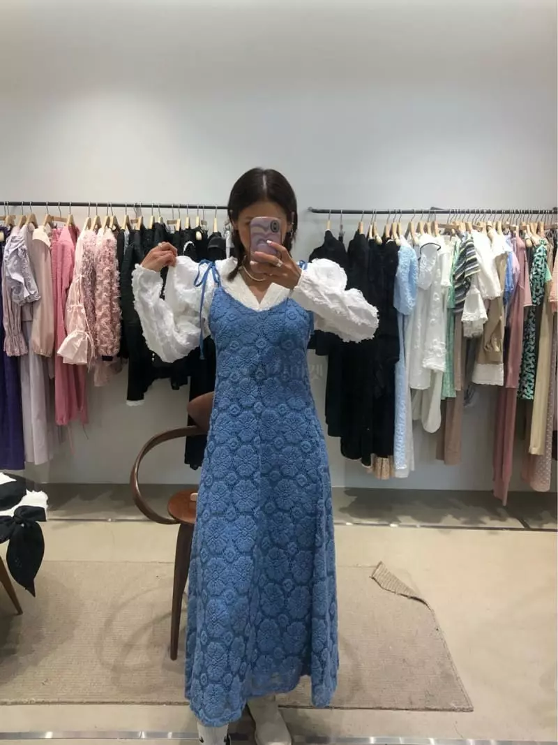 Melted - Korean Women Fashion - #momslook - Rose One-piece - 5