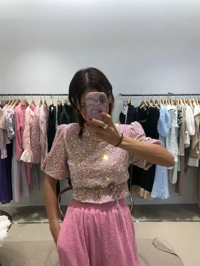 Melted - Korean Women Fashion - #shopsmall - Spankle Blouse