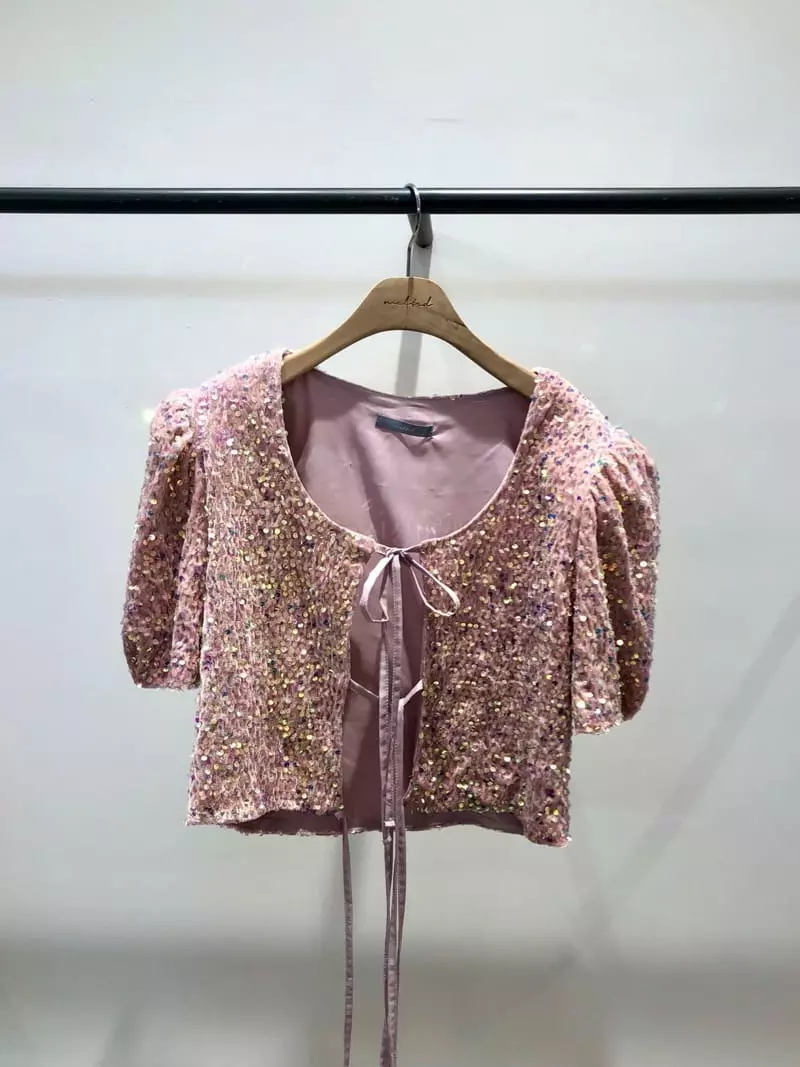 Melted - Korean Women Fashion - #womensfashion - Spankle Blouse - 11
