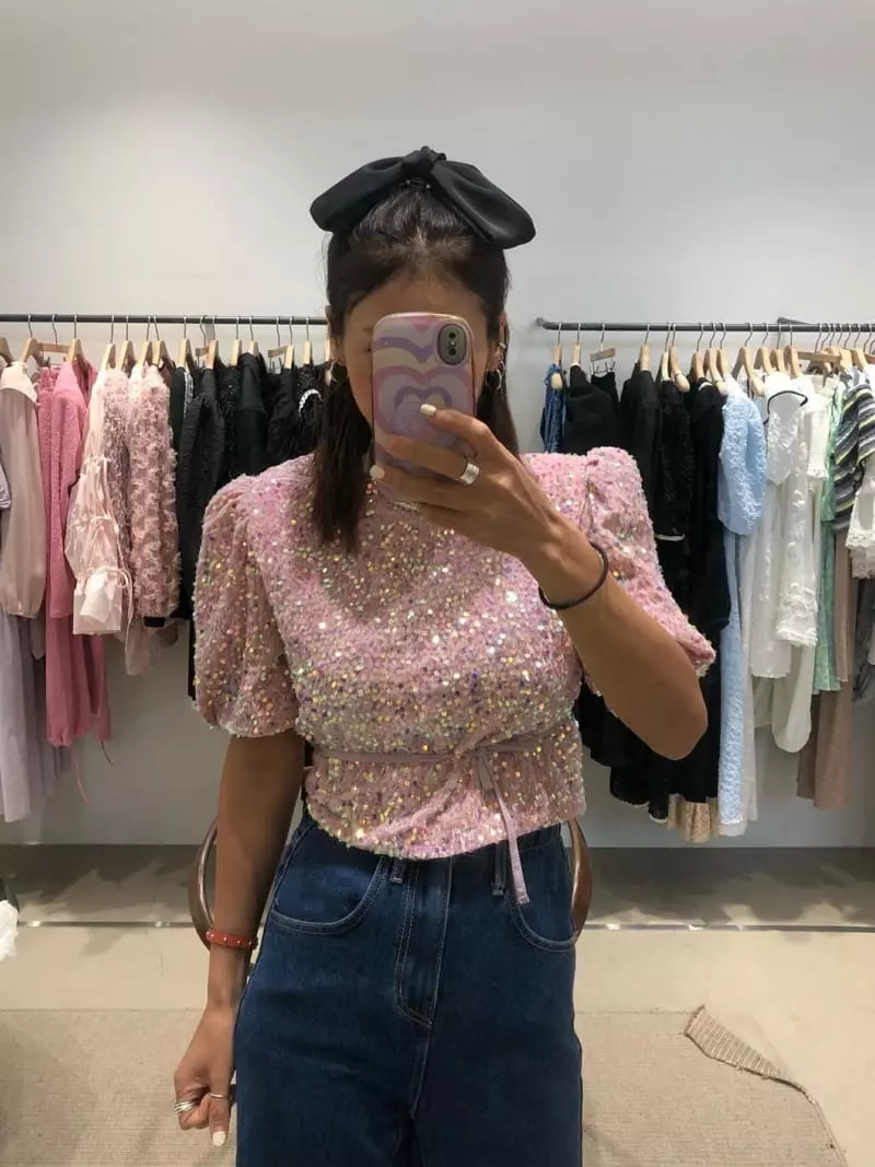 Melted - Korean Women Fashion - #womensfashion - Spankle Blouse - 9