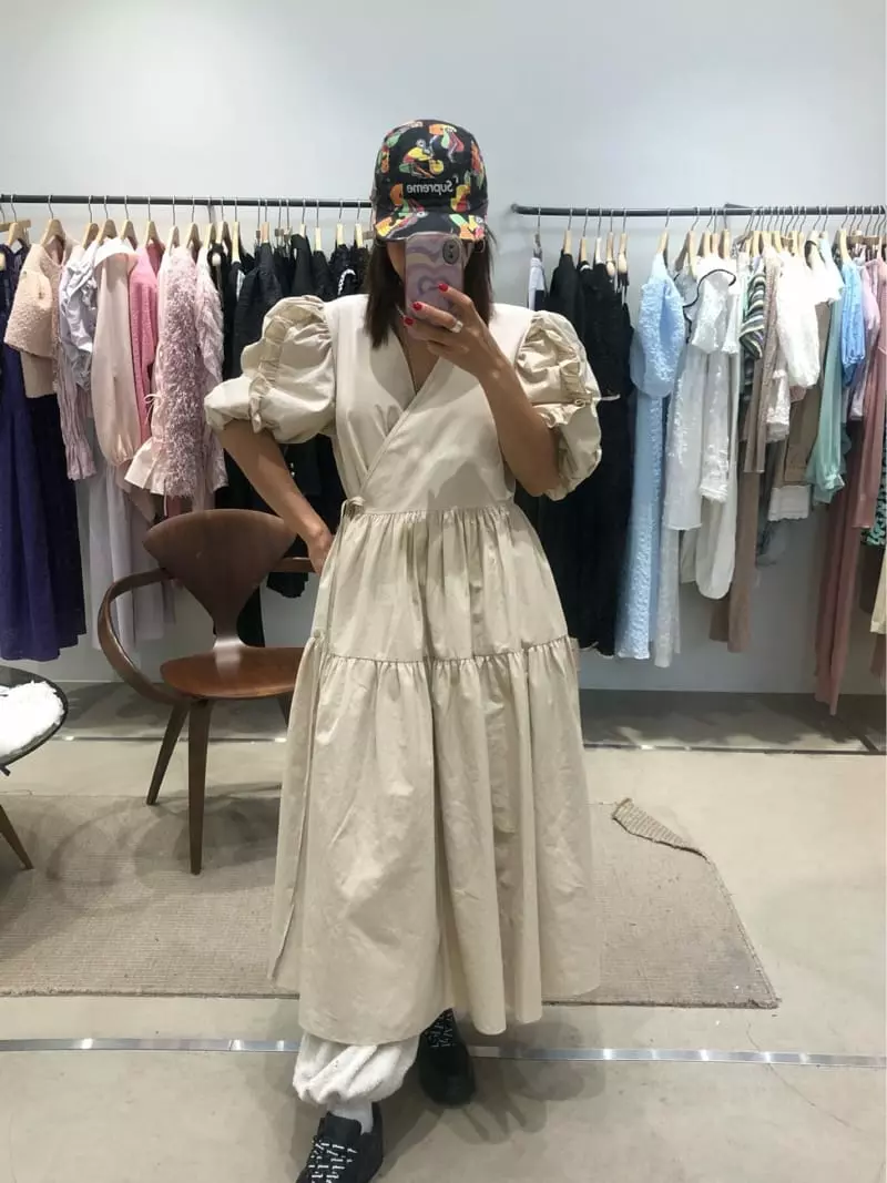 Melted - Korean Women Fashion - #womensfashion - Milk Wrap One-piece - 2
