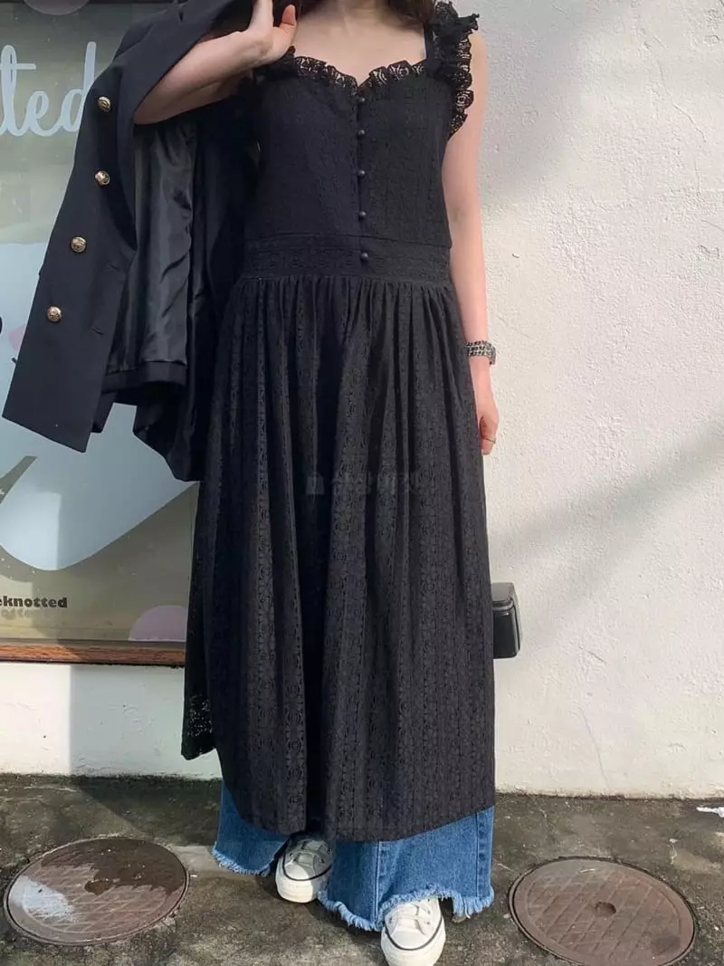 Melted - Korean Women Fashion - #womensfashion - Layered String One-piece