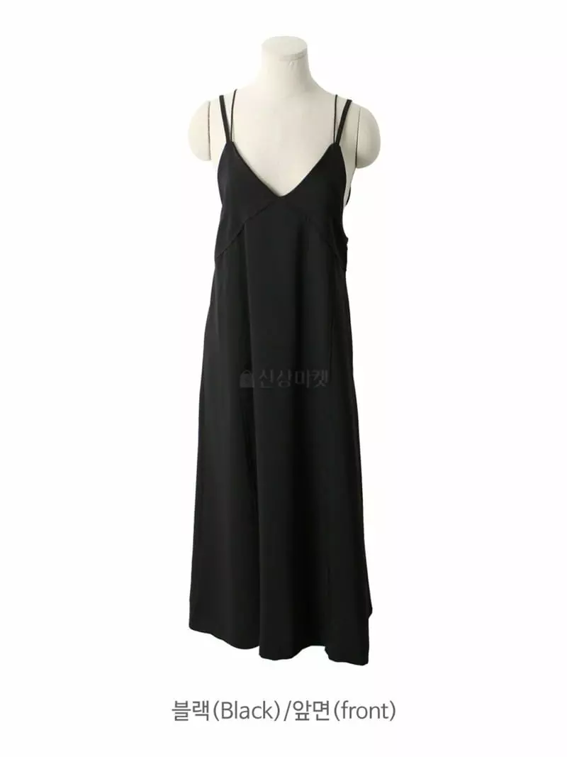 Mer - Korean Women Fashion - #momslook - X Sleeveless One-piece - 10