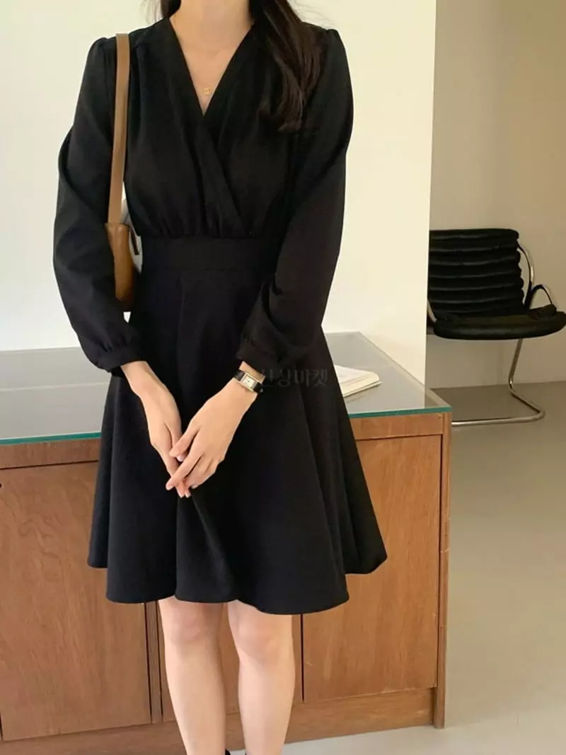 Mer - Korean Women Fashion - #momslook - Jame Wrap One-piece - 8