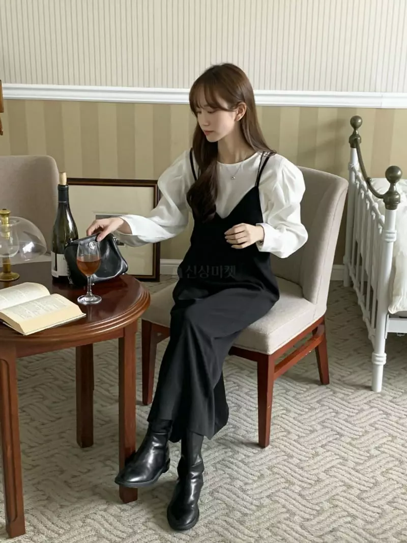 Mer - Korean Women Fashion - #romanticstyle - X Sleeveless One-piece - 6