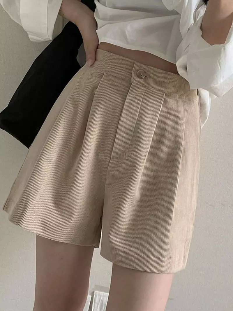 Mer - Korean Women Fashion - #thatsdarling - Rib Shorts