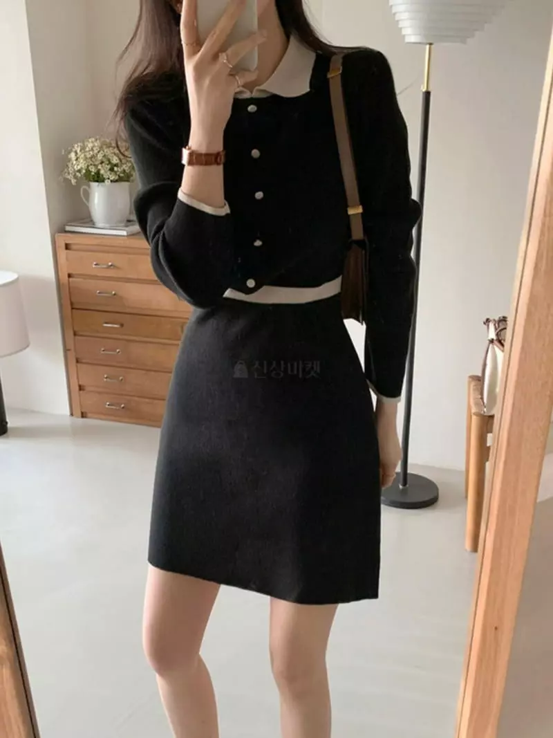 Mer - Korean Women Fashion - #thelittlethings - Corin Knit One-piece - 6