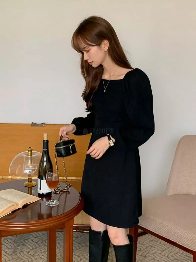 Mer - Korean Women Fashion - #vintageinspired - Ponny One-piece - 4