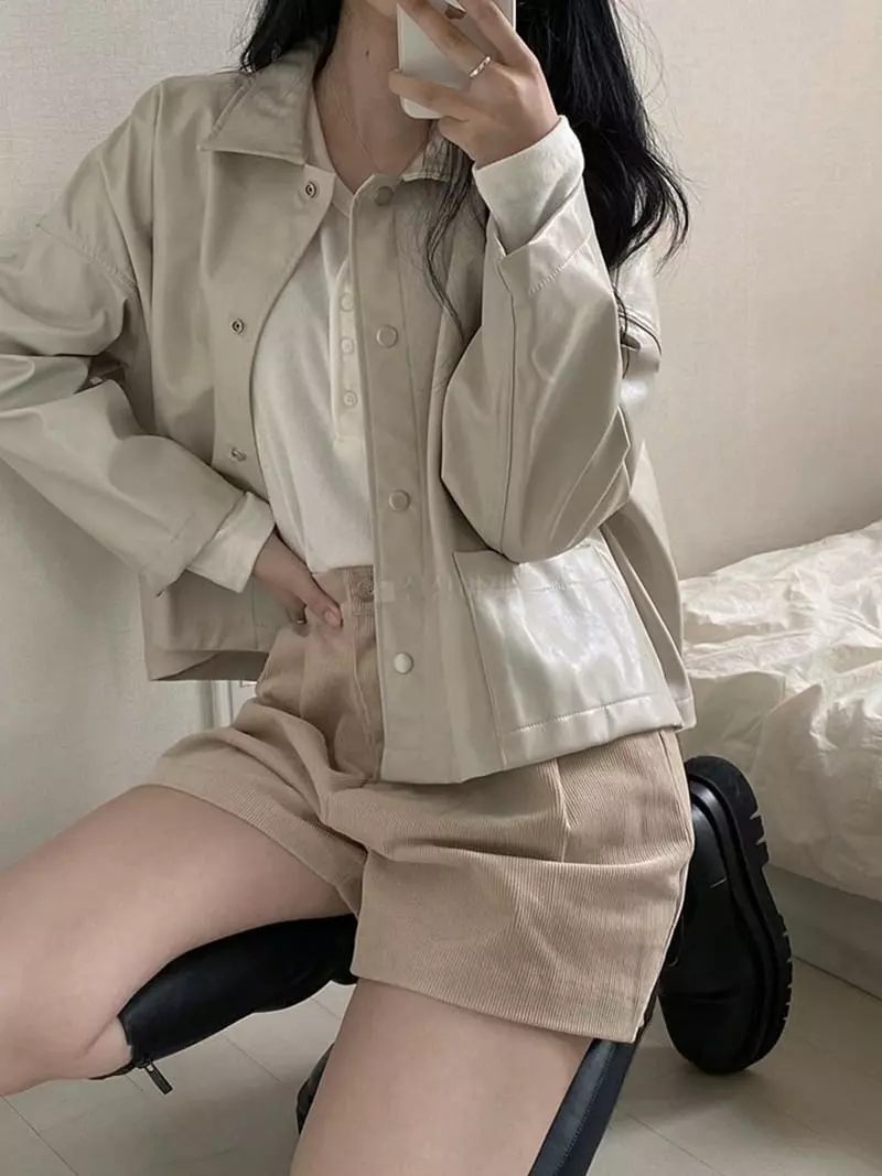 Mer - Korean Women Fashion - #womensfashion - Rib Shorts - 6