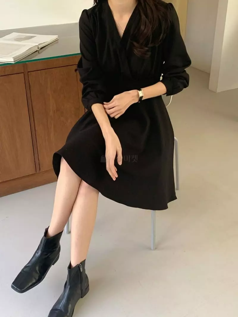 Mer - Korean Women Fashion - #womensfashion - Jame Wrap One-piece - 11
