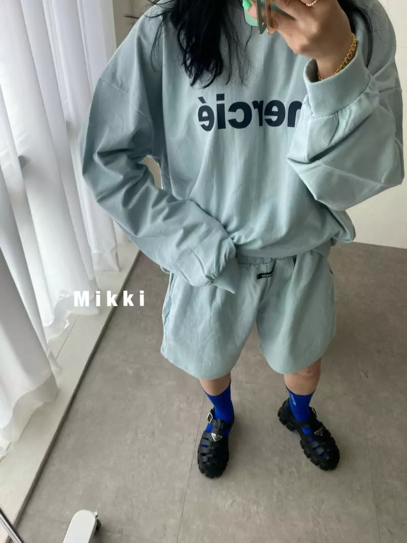 Mikki - Korean Children Fashion - #fashionkids - Merci Short Top Bottom Set with Mom - 9