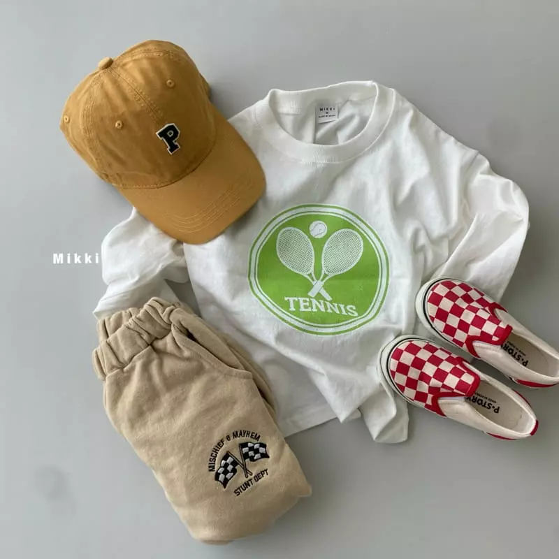 Mikki - Korean Children Fashion - #magicofchildhood - Circle Tennis Tee with Mom - 2