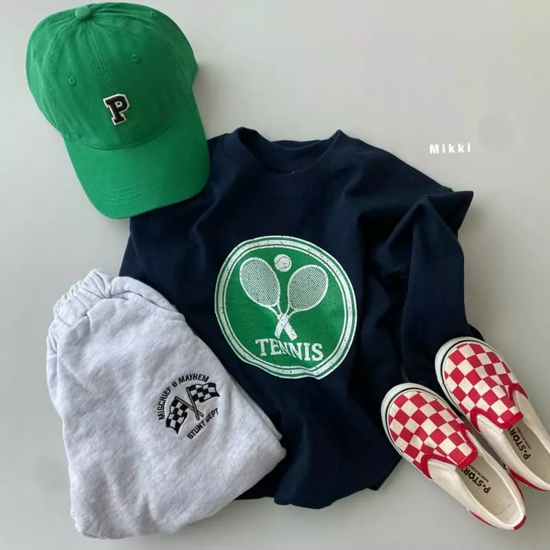 Mikki - Korean Children Fashion - #minifashionista - Circle Tennis Tee with Mom - 3