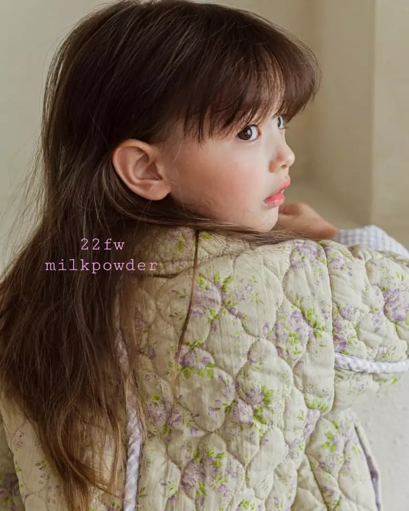 Milk Powder - Korean Children Fashion - #prettylittlegirls - Mongsil Padding Jumper - 2