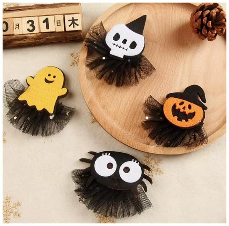 Miso - Korean Children Fashion - #Kfashion4kids - Halloween Lace Hairpin