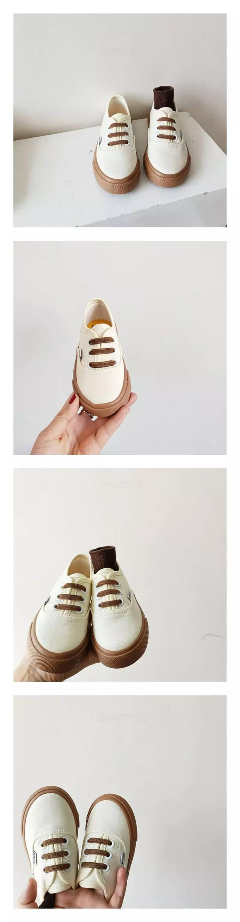 Miso - Korean Children Fashion - #childofig - Li Brown Banding Sneakers